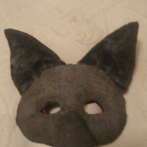 Gray Cat Ear Mask